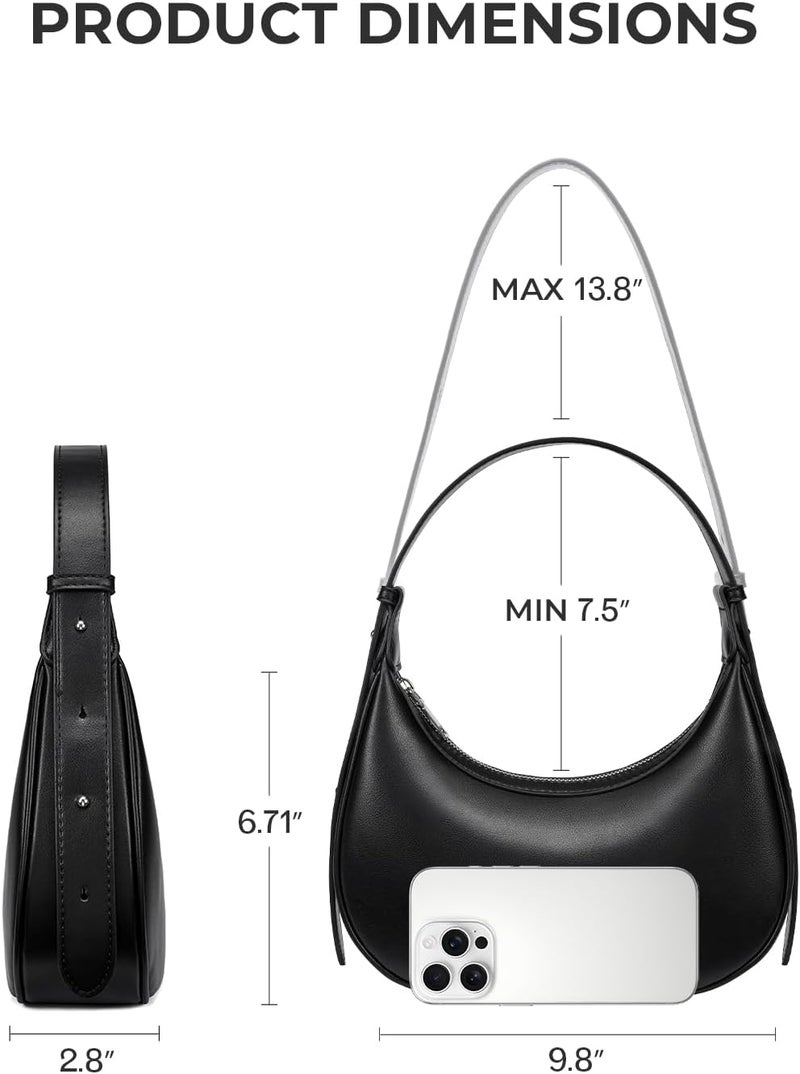 CHOLISS Shoulder Bag for Women RFID Vegan Leather Crescent Hobo Bag Clutch Underarm Purse Top-Handle Travel Handbags - Image 5